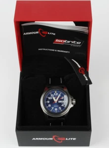Neu Armourlite Officer Serie AL803 Edelstahl bruchsicher Leder Herrenuhr - Bild 1 von 3