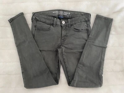 American Eagle Outfitters Jeans Jegging Damen kaki US 2 - Bild 1 von 4