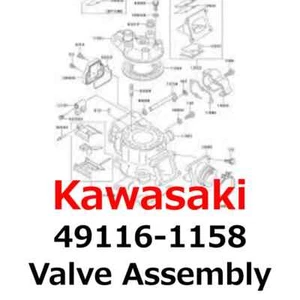 Kawasaki Genuine Valve Assembly New 49116-1158 Direct From Japan - Picture 1 of 1