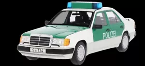 original Mercedes Benz Modellauto 230 E W 124 Limousine, Polizei B66040700 - Bild 1 von 3