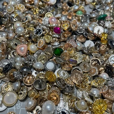 Vintage-now Sale Buttons Lot mix  Various Sizes Shapes Colors Types Usable - Image 1 of 4
