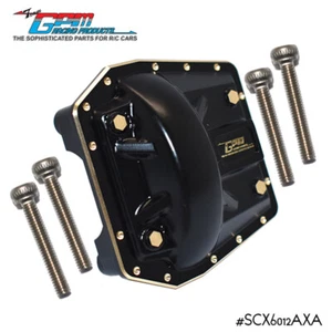 Black Brass 125g Front/Rear Axle Cover for AXIAL 1/6 SCX6 JEEP JLU WRANG LER 4WD - Picture 1 of 5