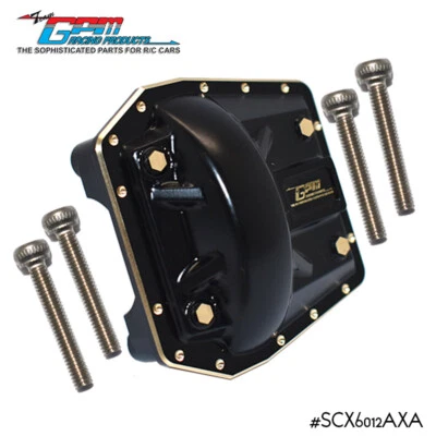 Black Brass 125g Front/Rear Axle Cover for AXIAL 1/6 SCX6 JEEP JLU WRANG LER 4WD - Image 1 of 4