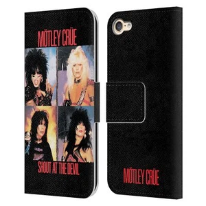 OFFICIAL MOTLEY CRUE ALBUMS LEATHER BOOK CASE FOR APPLE iPOD TOUCH MP3 - Picture 1 of 11