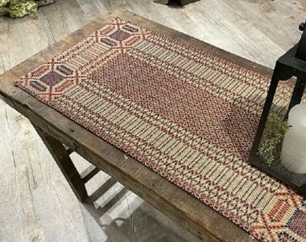 NEW Patriots Knot Woven Table Topper, 32
