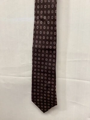 Richel Brown Silk Made in Italy 3x58 Tie - Image 1 of 4