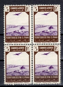 ESPAÑA IFNI 1943 EDIFIL 34** EL SANTUARIO BLOQUE DE 4 - Imagen 1 de 1