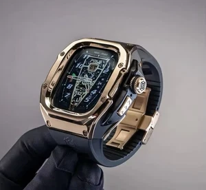 Neu Mod Kit Metallgehäuse Band für Apple Watch Ultra 1 2 3 49mm Series Luxus Style - Bild 1 von 3