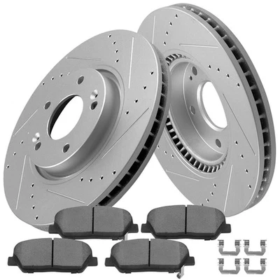 Front Brake Rotors Ceramic Brake Pads for 2013 2014 2015 2016 Hyundai Veloster Foto 1 de 4