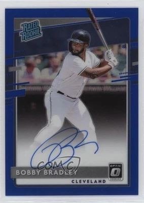 2020 Donruss Optic Rated Rookie Signatures Blue Prizm /75 Bobby Bradley Auto RC - Image 1 of 2