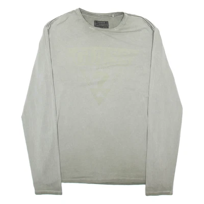 Camiseta masculina GUESS cinza manga longa GG - Imagem 1 de 4