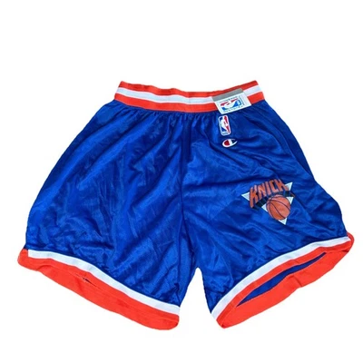 Pantalones Cortos Camiseta Para Hombre De Colección Años 90 Nuevo Con Etiquetas Campeón NBA New York Knicks M S Foto 1 de 4
