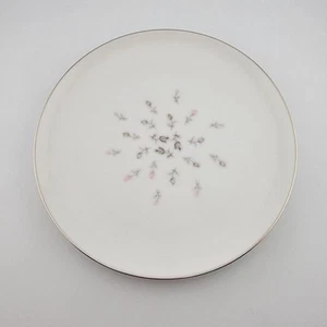 PETITE BOUQUET Fine China Japan piatto da portata bordo argento/platino - Foto 1 di 4