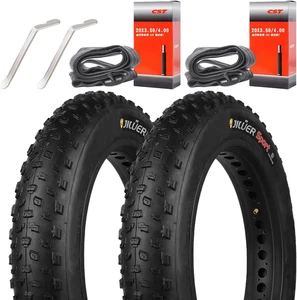 2 Stück 20X4.0 24X4.0 26X4.0 Zoll Fat Bike Reifen Ersatz Set - Heavy Duty Fol - Bild 1 von 11