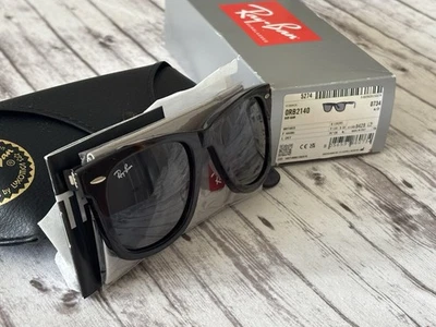 Ray-Ban Sunglasses RB2140 Original Wayfarer Tortoise Frame Grey Lenses Unisex - Image 1 of 4