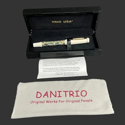 Danitrio Limited Ed Brilliante MOP Abalone Shell Ball Pen # 133/300 New with Box - Image 1 of 4