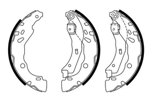 Bosch 0986487940 Brake Shoes Set Automotive Part 4469415R 6155149 77127178 - Picture 1 of 5