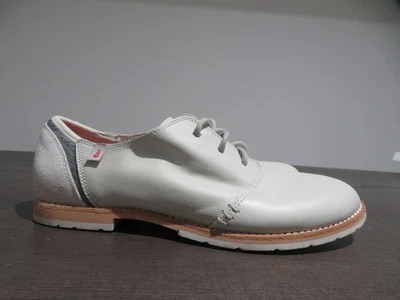 Zapatos Ahnu Emery para mujer talla 8 cuero blanco con cordones informales cómodos AF2524 Foto 1 de 4