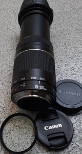 Canon EF 75-300mm f/4-5.6 III Telephoto Zoom Lens for,- Canon EOS DSLR Cameras - Picture 1 of 17