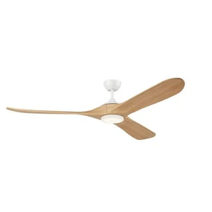 Kichler Mylo 1Lt 70" Ceiling Fan, White/White Maple/Etched - 310570MWH - Picture 1 of 1