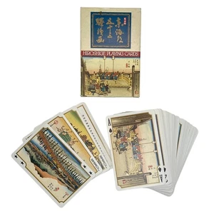 Baraja artística de 54 cartas Hiroshige Ukiyo-e Gold Edition - Escenas Tokaido Japón - Imagen 1 de 9