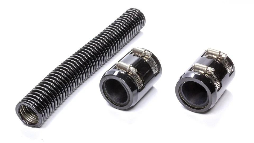 RACING POWER CO-PACKAGED Black 24in Stainless Radiator Hose Kit R7304BK Foto 1 de 1