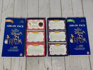 Wonderful World of Disney Trivia Game Add-On Packs Lot Of 2 Family And Adult - Picture 1 of 13