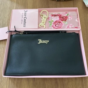 JUICY COUTURE Juego de 3 piezas Muñequera Tarjeta Billetera Llavero Conjunto de Regalo Nuevo con Caja - Imagen 1 de 4