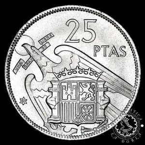 LA DOBLA | 1957 *67 - 25 PESETAS - Franco - Madrid - SC - Picture 1 of 2