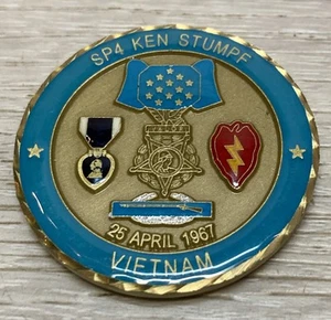 SP4 Ken Stumpf US Army Medal Of Honor Challenge Coin Vietnamkrieg - Bild 1 von 6