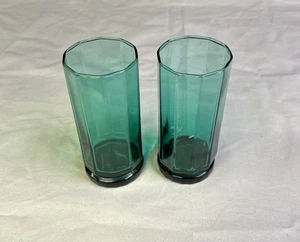 ANCHOR HOCKING~ ESSEX~ Green~ 16 OZ~ Iced Tea Glasses/Tumbler - Picture 1 of 6