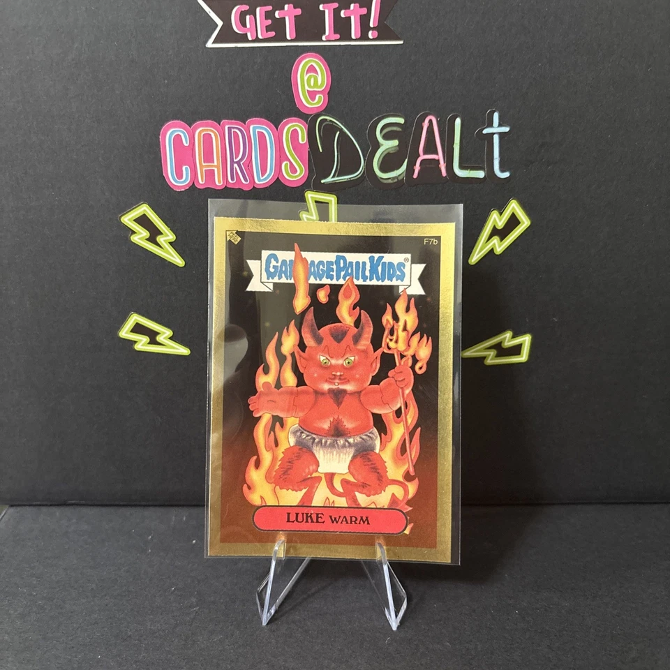 2004 Topps Garbage Pail Kids: ANS2: GOLD FOIL F7b Luke Warm EXCELLENT CONDITION  - Image 1 of 3