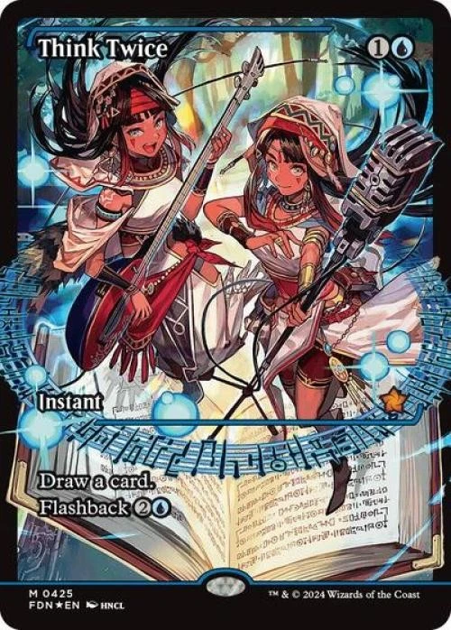 Think Twice (Showcase) -Foil Near Mint MTG Foundations - Image 1 of 1