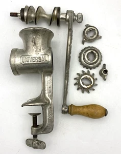 Vintage Universal Handkurbel Küchenmühle No 1 Holzgriff - Bild 1 von 7