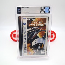 Sega Saturn Game SOLAR ECLIPSE - WATA GRADED 9.0 A+! NEW & Factory Sealed!