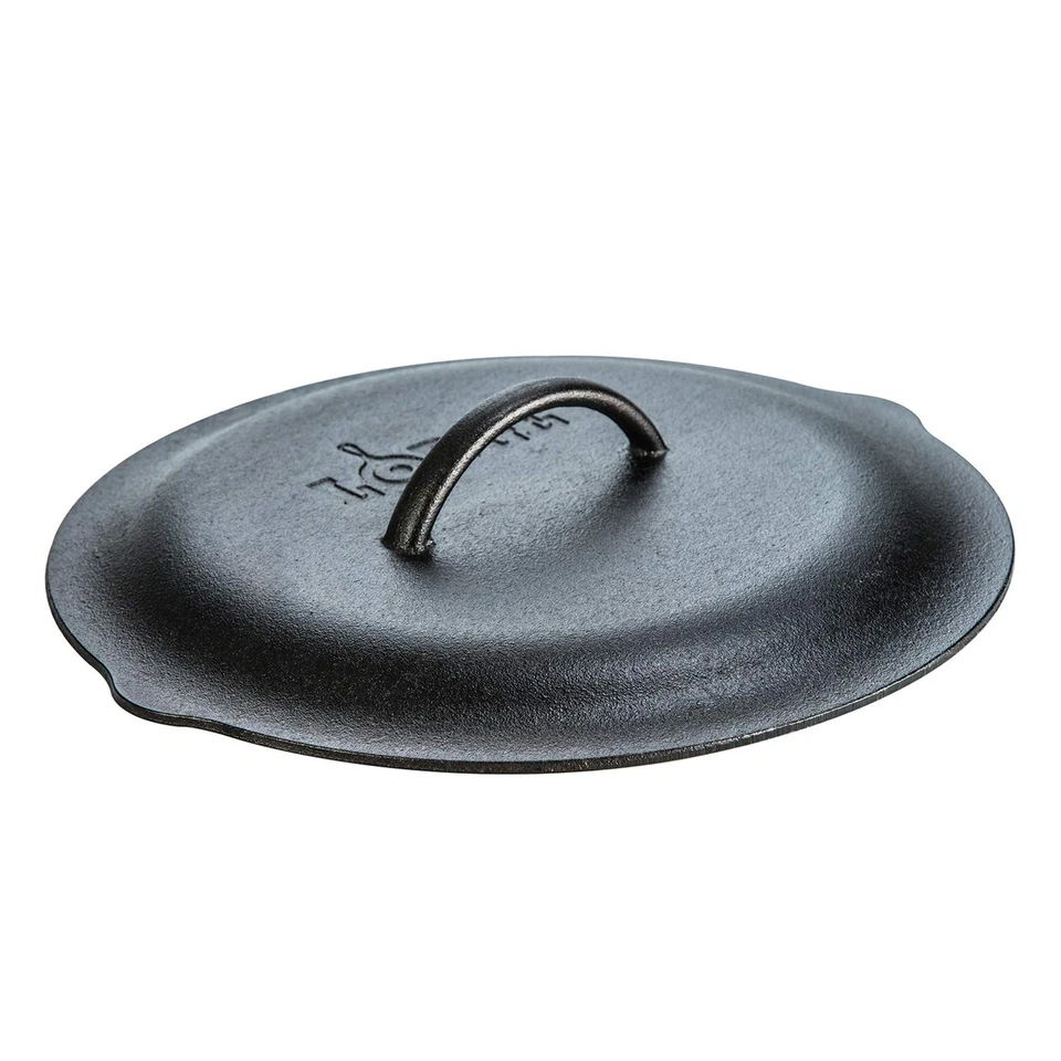 Lodge 12 Inch Cast Iron Lid. Classic 12-Inch Cast Iron Cover Lid with Handle and - Image 1 of 4