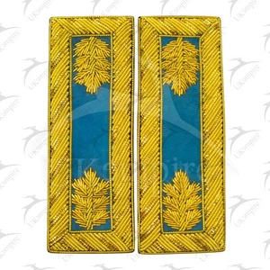 Oficial de la Guerra Civil de los Estados Unidos tablas de hombro mayor (hoja de roble dorado) infantería azul cielo - Imagen 1 de 4