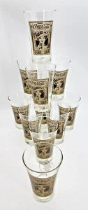 11 Pc Vintage Libbey Coca Cola Coke 16oz Clear Glass Drinking Glasses Archives - Picture 1 of 8