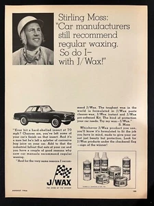 1966 Stirling Moss J/Wax Vintage 8.5 x 11 ad ready to display - Picture 1 of 1