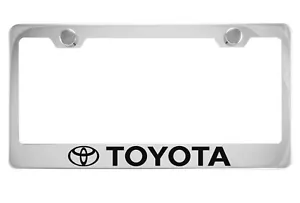Toyota Chrome License Plate Frame - Picture 1 of 1