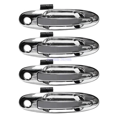 4x For Toyota Land Cruiser 100 Lexus LX470 Exterior Chrome Door Handles Outside - Image 1 of 4