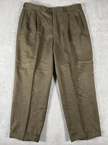 Bobby Jones Pants Men’s Wool Dress Size 38 Pleated Stretch Golf Made in USA VTG - Picture 1 of 21