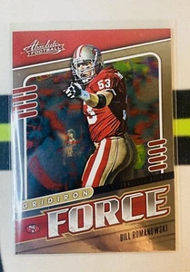 2019 Panini Absolute Gridiron Force Bill Romanowski #10 49ers - Picture 1 of 1