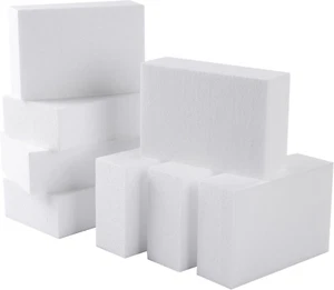 8 Pack Crafts Foam Blocks, 6X4X2 Square Polystyrene Foam Bricks for Art Sculptin - Picture 1 of 12