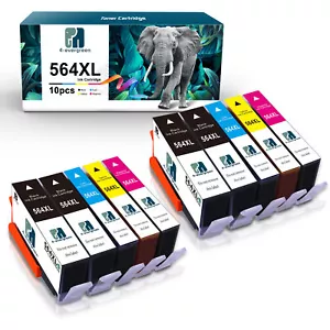 Set 10 pezzi inchiostro 564XL colore nero per HP 564 XL Photosmart 5510 5520 5512 5514 4610 - Foto 1 di 4