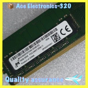 MT Micron 16GB 2400MHz DDR4 ECC RAM 2Rx8 PC4-2400T-EEB MTA18ASF2G72AZ-2G3B1ZG - Picture 1 of 4