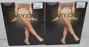 2 The Easy On Berkshire Ultra Nude Open Toe Pantyhose Lot S Small Toeless - Picture 1 of 10