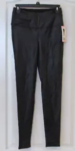 Seven7 Faux Leather Wet Look Leggings Black Textured Women's Sz S NWT MSRP$59 - Picture 1 of 2