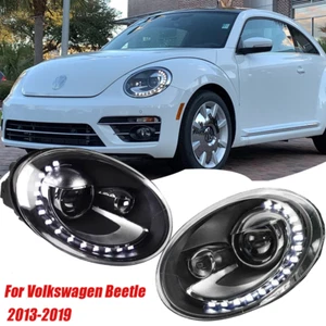 For Volkswagen Beetle 2013-2019 LED Projector Front Headlight High Low Beam Lamp - Picture 1 of 12