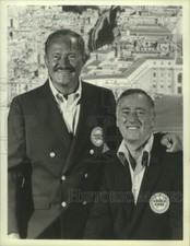 1981 Press Photo Dan Rowan and Dick Martin host "First Annual Ultra Quiz" on NBC